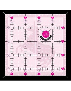 Tula Pink collection Tula Pink 4.5in x 4.5in Non Slip Unicorn Ruler