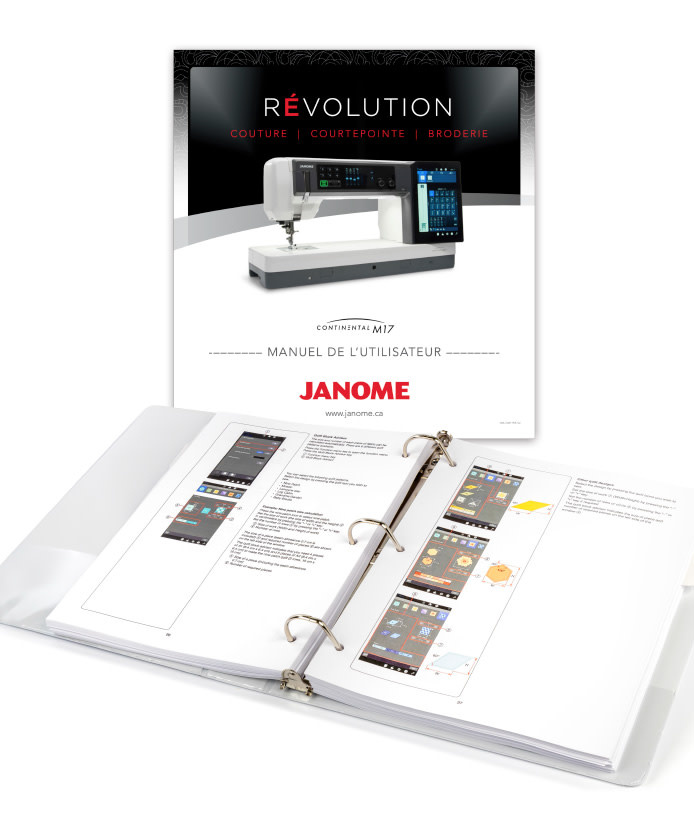 Janome Janome manuel utilisateur en francais CM17