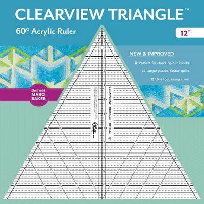 C&T Publishing Règle triangulaire Clearview de 12 pouces à 60 degrés