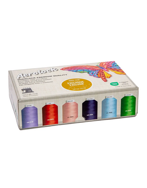 Madeira Baby Lock Exclusive Madeira Aerolock Mini King Thread Set- 24 cones 6 colors, 1320yd cones