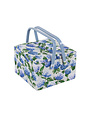 HOBBY GIFT HOBBY GIFT Large Sewing Basket - Twin Lid 25 cm x 25 cm x 17 cm (10In. x 10In. x 6.7 In.) Hydrangea