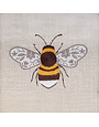 HOBBY GIFT HOBBY GIFT Medium Sewing Basket - 25 cm x 19 cm x 15 cm (10In. x 7 1/2In. x 5 3/4In.) - Embroidered Bee on lid