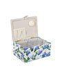 HOBBY GIFT HOBBY GIFT Panier couture moyen - 25 cm x 19 cm x 15 cm (10In. x 7 1/2In. x 5 3/4In.) - Hortensias brodé sur le couvercle