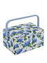 HOBBY GIFT HOBBY GIFT Medium Sewing Basket - 25 cm x 19 cm x 15 cm (10In. x 7 1/2In. x 5 3/4In.) - Hydrangea