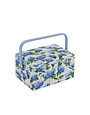 HOBBY GIFT HOBBY GIFT Medium Sewing Basket - 25 cm x 19 cm x 15 cm (10In. x 7 1/2In. x 5 3/4In.) - Hydrangea