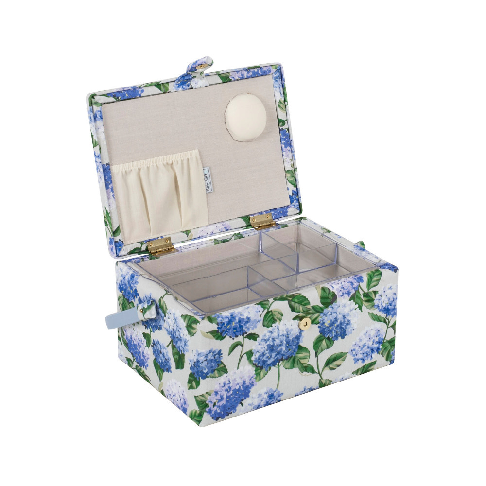 HOBBY GIFT HOBBY GIFT Panier couture moyen - 25 cm x 19 cm x 15 cm (10In. x 7 1/2In. x 5 3/4In.) - Hortensias