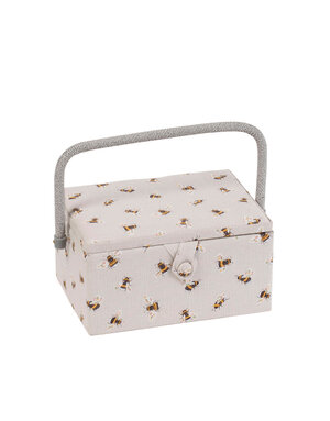 HOBBY GIFT HOBBY GIFT Medium Sewing Basket - 25 cm x 19 cm x 15 cm (10In. x 7 1/2In. x 5 3/4In.) - Bee