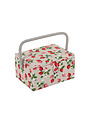 HOBBY GIFT HOBBY GIFT Medium Sewing Basket - 25 cm x 19 cm x 15 cm (10In. x 7 1/2In. x 5 3/4In.) - Strawberries