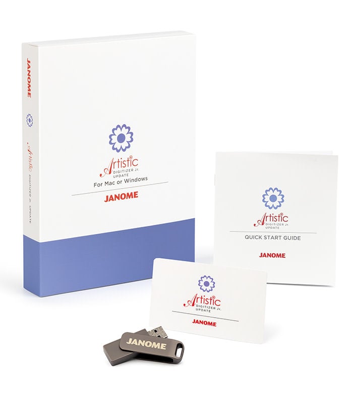 Janome Artistic Digitizer updates previous Jr to Jr V2.0