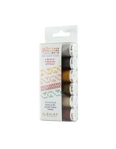 Sulky Filaine Acrylic Petites Furry Friends Dark 6ct sampler pack