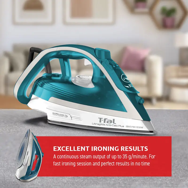 T-Fal T-fal Ultraglide Anti Calc Plus Steam iron - Blue