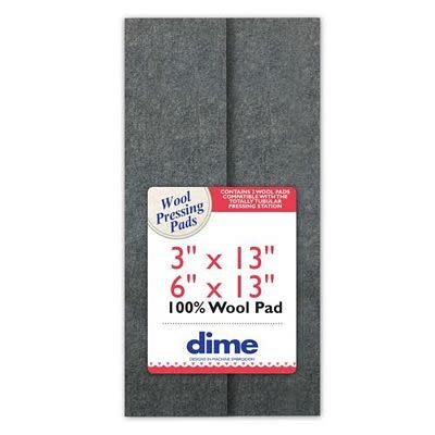 DIME Dime tapis de repassage en laine 3 po x 13 po et 6 po x 13 po