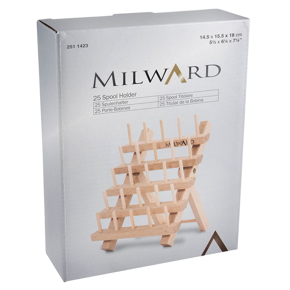 MILWARD MILWARD 25 Spool Wooden Thread Stand - Beech Wood