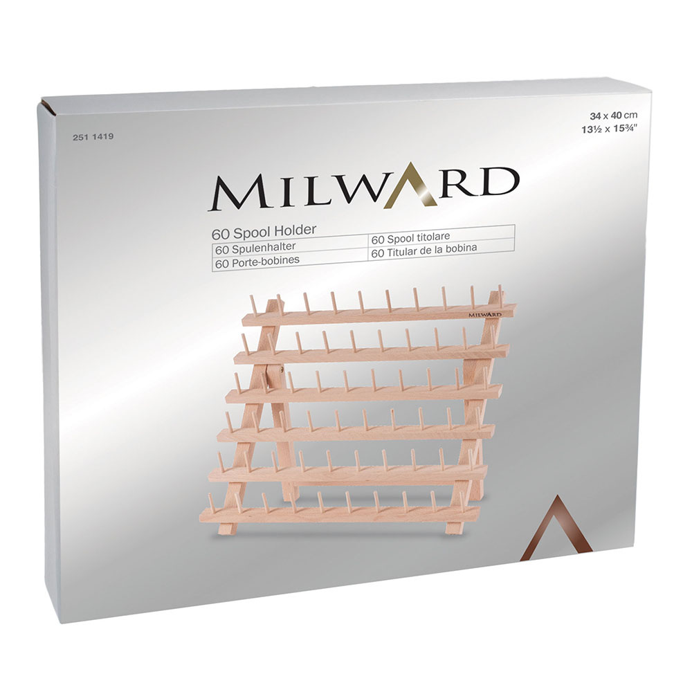 MILWARD MILWARD Présentoir en bois de 60 bobines - Bois de hêtre