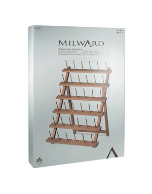 MILWARD MILWARD 36 Spool Wooden Thread Stand for Serger Thread - Beech Wood