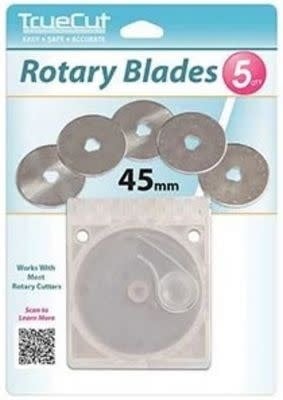 The Grace Company 5-Pack Rotary Cutter Blades (45mm Comfort Cutter)