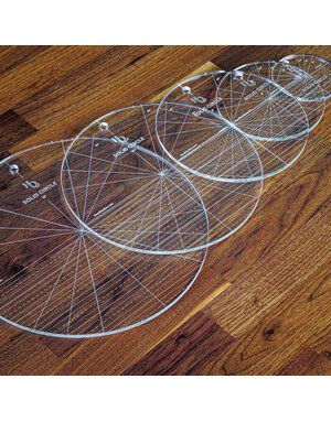 Handi Quilter Handi Quilter Ensemble de 5 règle cercle ( Solid circle ruler set of 5)