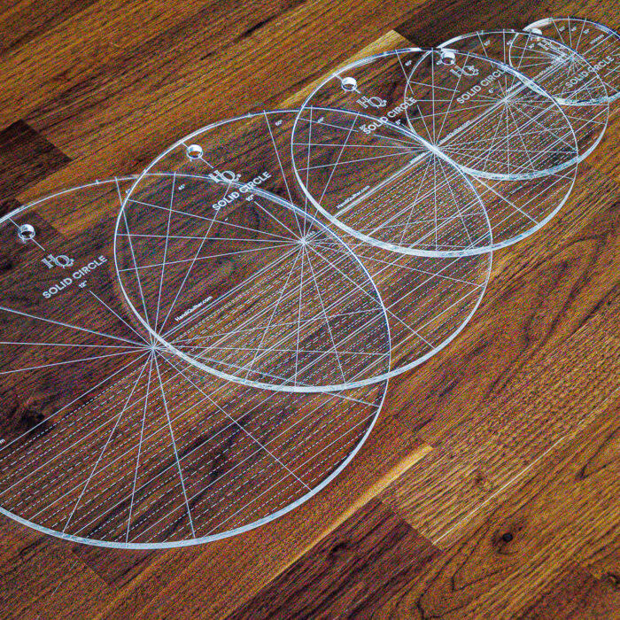 Handi Quilter Handi Quilter Solid circle ruler set of 5