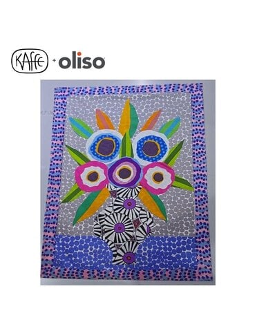 Oliso OLISO Pattemouille service à thé Kaffe Fassett 100 % coton, 61 cm x 45,72 cm (24" x 18")