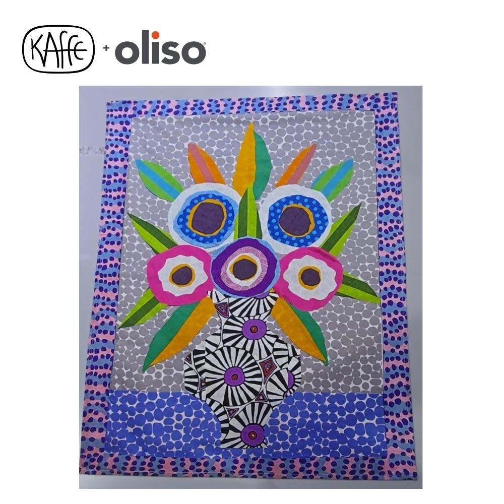 Oliso OLISO Kaffe Fassett Tea Towel Pressing Cloth 100% Cotton, 61 cm x 45.72 cm (24" x 18")