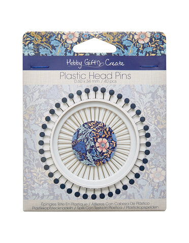 HOBBY GIFT HOBBY GIFT Épingles à tête plastique (40 unités) - 34 mm (1 3/8 po)