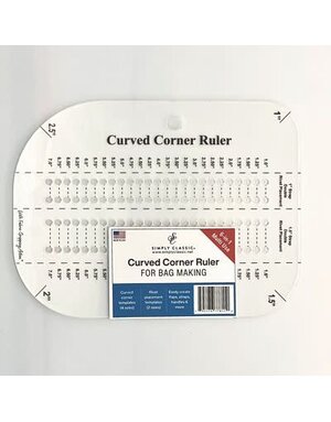 BREWER Règle courbé pour sac ( Curved Corner Ruler for Bag Making )