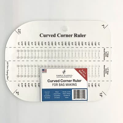 BREWER Règle courbé pour sac ( Curved Corner Ruler for Bag Making )