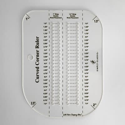 BREWER Règle courbé pour sac ( Curved Corner Ruler for Bag Making )