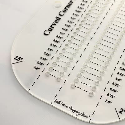 BREWER Curved Corner Ruler for Bag Making