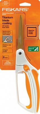 Fiskars, Inc. Ciseau à ressort Easy Action 8" Titanium Scissor