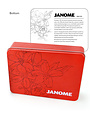 Janome Janome red tin box with cherry blossom design