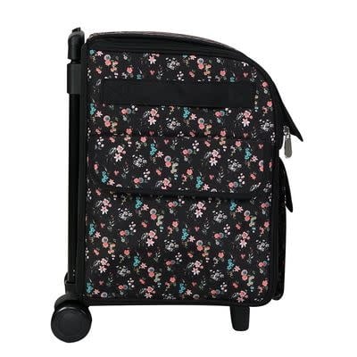 Everything Mary Valise de rangement Everything Mary XL à motif floral noir