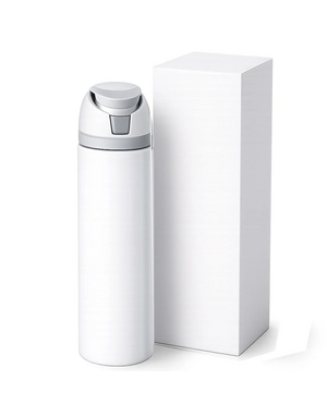 Pénélope Bouteilles d'eau blanche brillante de style Owala de 24 oz
