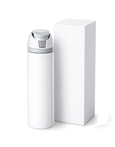 Pénélope Bouteilles d'eau blanche brillante de style Owala de 24 oz