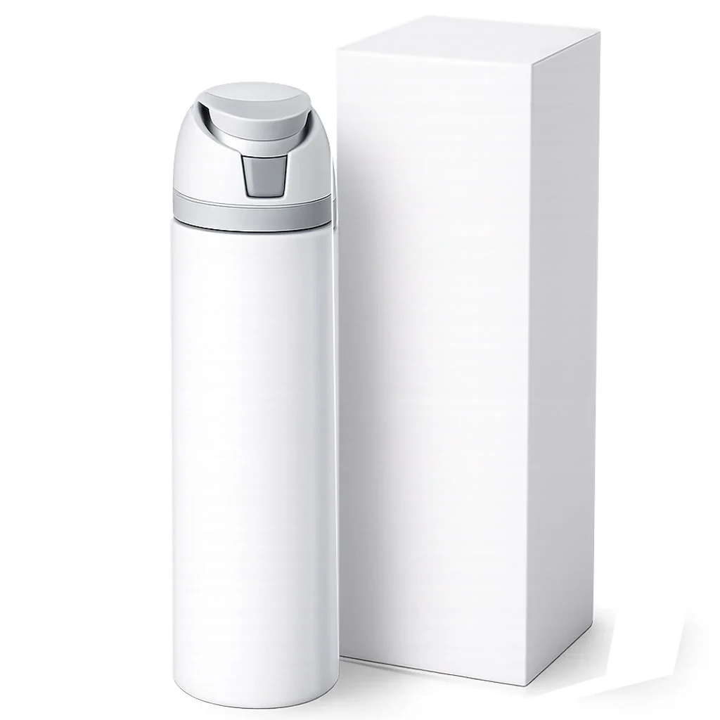 Pénélope Bouteilles d'eau blanche brillante de style Owala de 24 oz