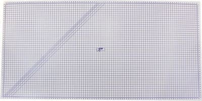 Quilter's Rule Tapis translucide MegaMat 48 po x 96 po Dimensions de la grille imprimée : 44 po x 92 po.