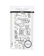 Creativ CREATIV COMPANY Étui à crayons 11cm x 23cm (4,33po x 9po) – préimprimé, blanc