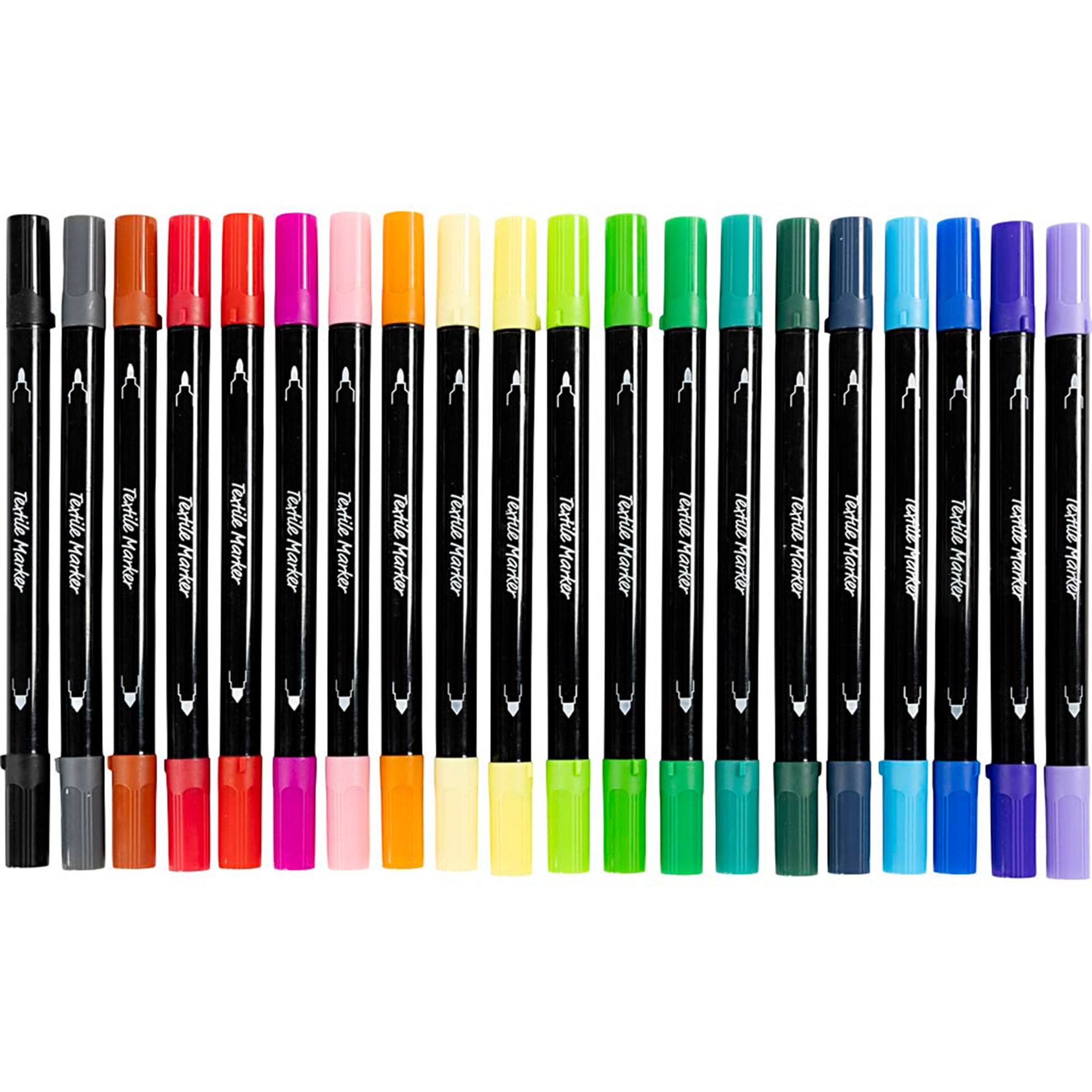 Creativ CREATIV COMPANY Marqueurs textiles 6 mm, 20cm x 16cm x 2cm (7,87po x 6,3po x 0,78po) – 20 pièces