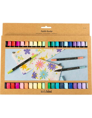 Creativ CREATIV COMPANY Marqueurs textiles 6 mm, 23,7cm x 17cm x 1,1cm (9,33po x 6,7po x 0,43po)– 20 pièces