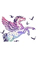 Tula Pink collection Tula Pink Pegasus Pencil Pouch