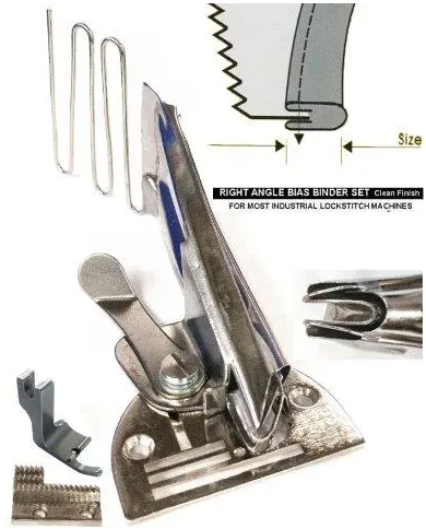 Industriel Pied bordeur pour double biais industriel, 1 1/8 po.