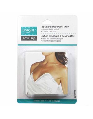 Unique UNIQUE Double Sided Body Tape - 25mm x 5m (1″ x 51⁄2yd)