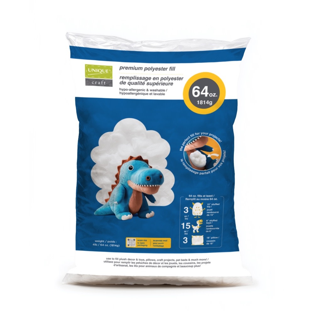 Unique UNIQUE CRAFT Remplissage en polyester de qualité supérieure 64oz (1814g)