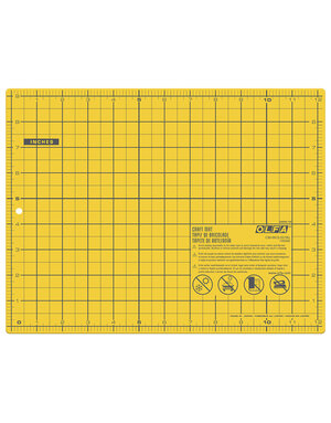 Olfa OLFA CM-9x12-01/YEL - 9 x 12 Double-Sided Cutting Mat (Yellow)