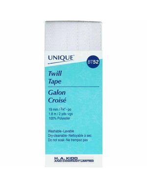 Unique UNIQUE Galon croisé 19mm x 1.8m - blanc