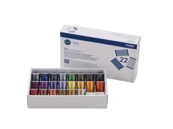 Brother Brother SA741IT 22-Colour Satin Finish Embroidery Thread Set
