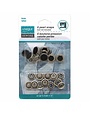 Unique UNIQUE SEWING Pearl Snaps Black -11.5mm (1⁄2) - 6 sets