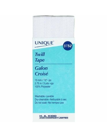 Unique UNIQUE Galon croisé 13mm x 2.75m - blanc