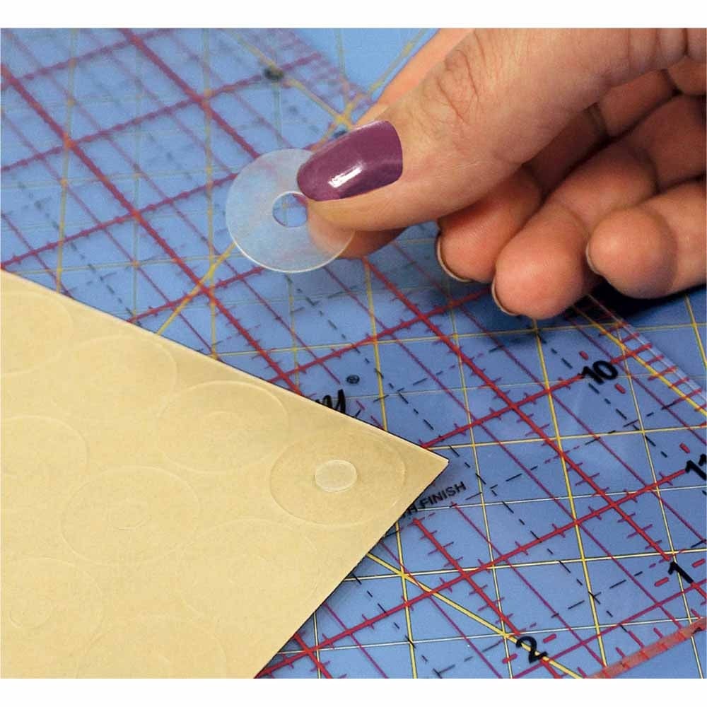 Unique Cercles antidérapants pour règle / gabarit UNIQUE QUILTING - 15 mcx.