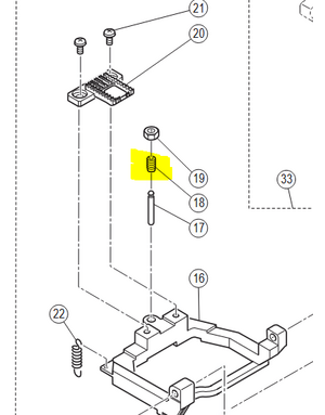 Husqvarna Vis ajustement griffe